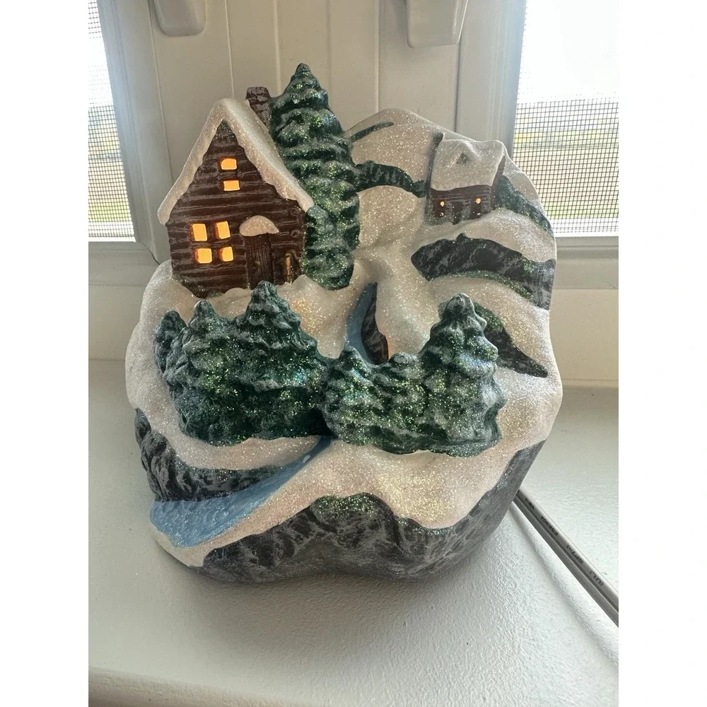 Small Village House Scene - Lights Up - 5